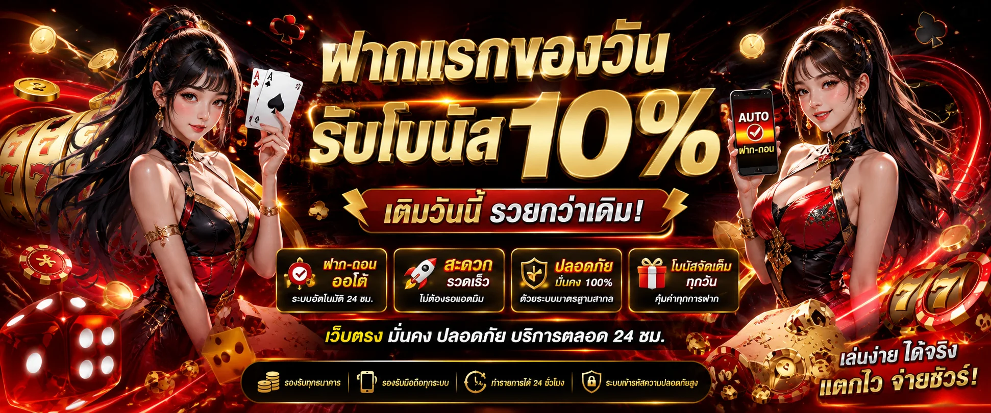 ระบบฝากถอนออโต้ BESTWIN87 รองรับทุกธนาคารในไทยและ True Wallet